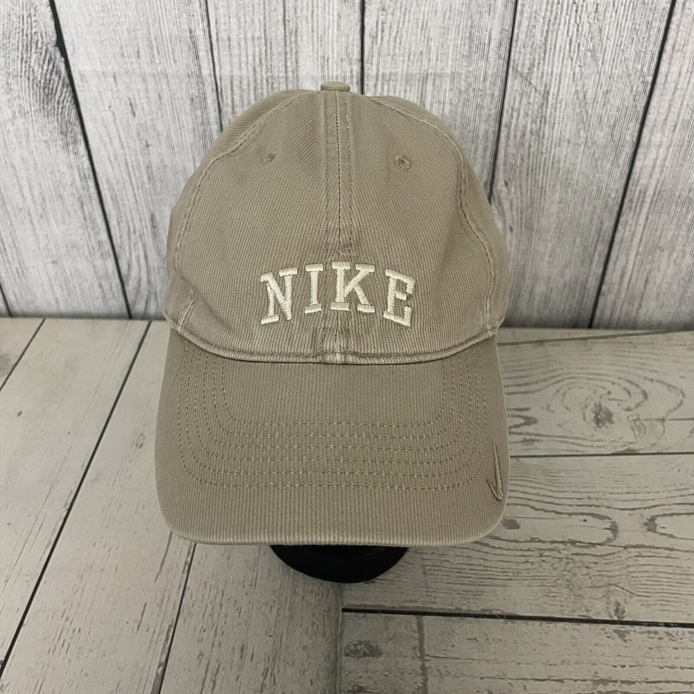 Nike Tan Corduroy Hat Strapback Adjustable One Size Baseball Cap